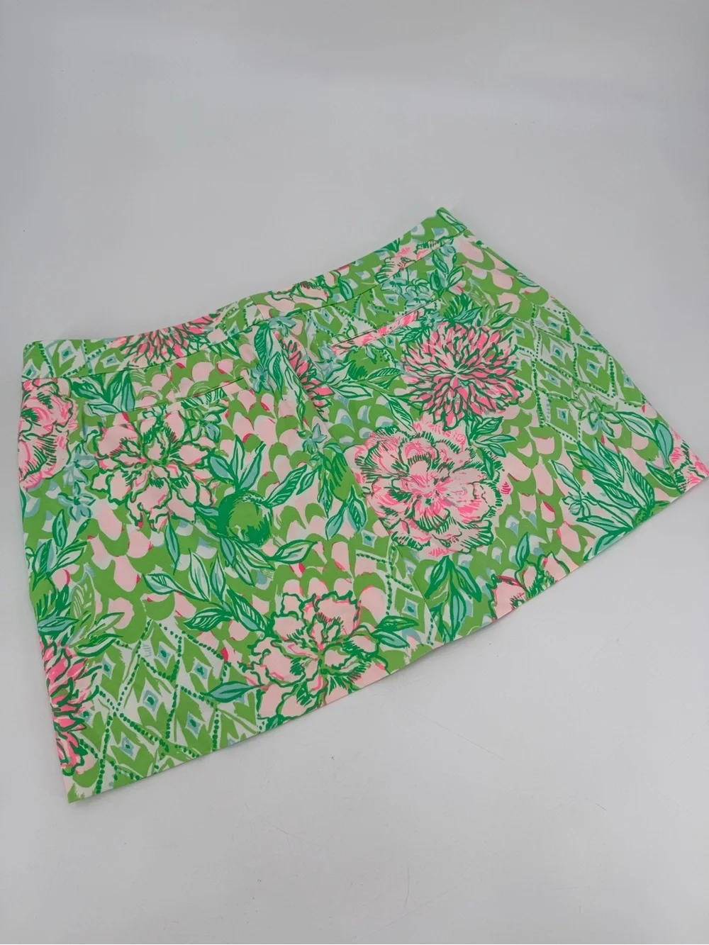 Lilly Pulitzer Colette Skort Skirt Lime Feeling Good 14